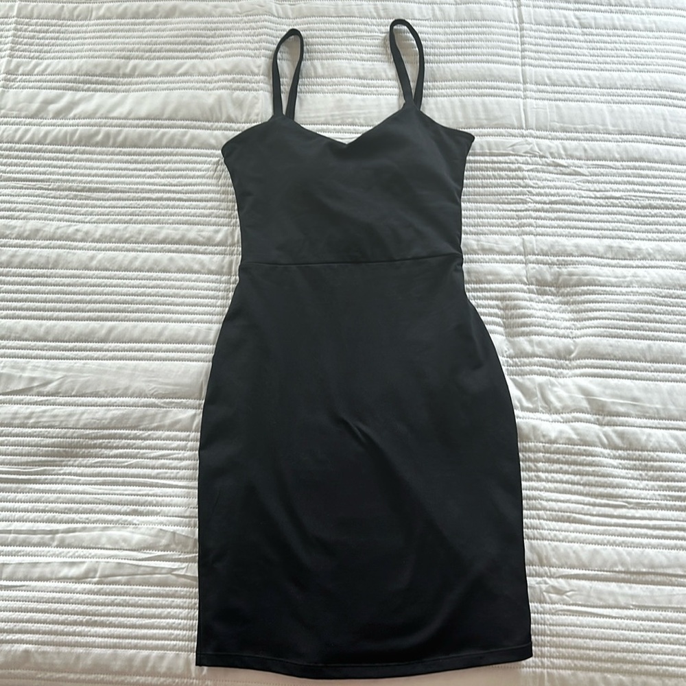 Mini Dress with Crossed Back & Built In Bra
